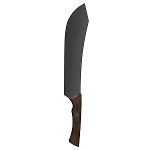 Faca para Carne Tramontina Churrasco Black com Lâmina de Aço Inox Escurecido e Cabo de Madeira 10"