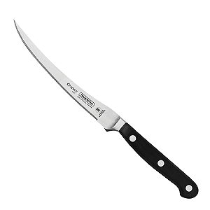Faca para Tomate 5" Tramontina Century com Lâmina em Aço Inox e Cabo em Policarbonato e Fibra de Vidro Preto