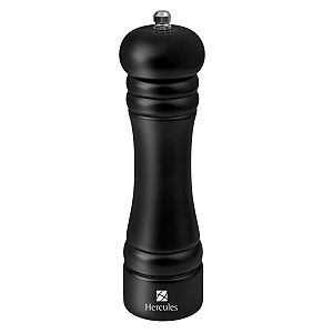 Moedor de Sal e Pimenta em Madeira 20cm Soft Touch Hercules Preto MO40-20PR