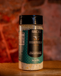 Sal de Parrilla com lemon pepper 500g pote
