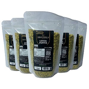 KIT 5 TEMPERO LEMON PEPPER 250G