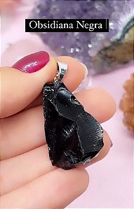 Pingente Obsidiana Negra