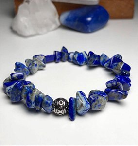 Pulseira Cascalho Lápis Lázuli