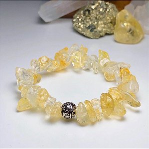Pulseira Cascalho Citrino