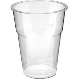 Copo Plástico Cristal 200/250ml - 50 unidades