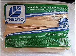Abaixador De Língua (PACOTE C/ 100 UNIDADES) THEOTO