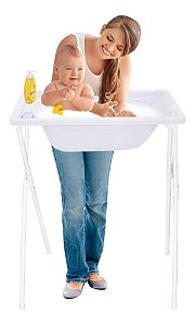 Banheira Plastica Rigida Braca com suporte 34 Litros Styll Baby