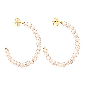 Brinco Argola com Perola