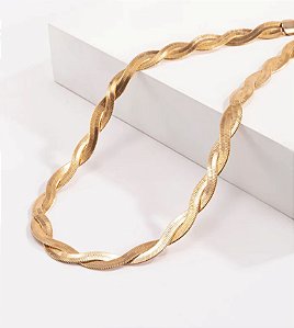 Choker Laminada Trançada