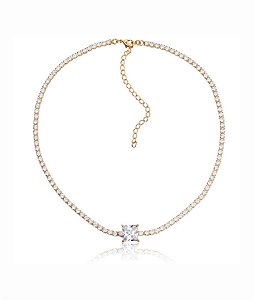 Choker Riviera com Zircônia Quadrada Maior