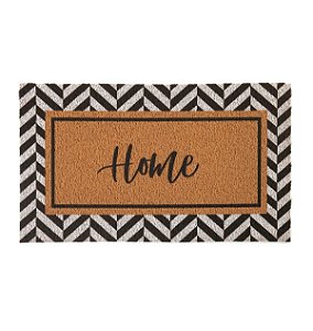 Tapete Capacho Vinil Home 40cm x 75cm Moldura - Kapazi