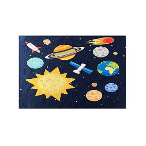 Tapete Capacho Antiderrapante Planetas 60x40cm
