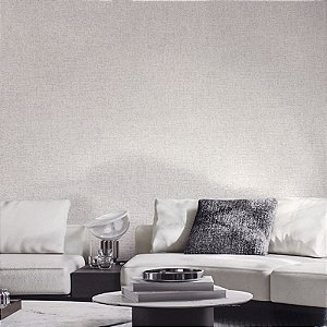 Papel de Parede Efeito Tecido Cinza - Coleção Space IX Kantai