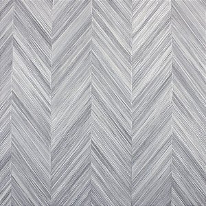 Papel de Parede Chevron Cinza com Brilho - Coleção Poet Chart 4 | Kantai