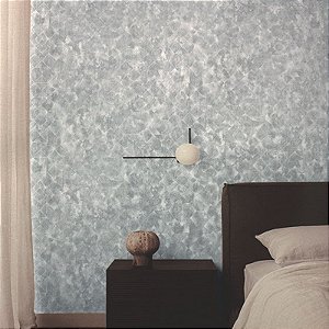 Papel de Parede Geométrico Mosaico Cinza com Brilho - Coleção Poet Chart 4 | Kantai