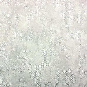Papel de Parede Geométrico Cinza Claro com Brilho - Coleção Poet Chart 4 | Kantai