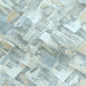 Papel de Parede Efeito Pedra Azul e Dourado Detalhes em Brilho - Coleção Adi Tare 2 | Kantai