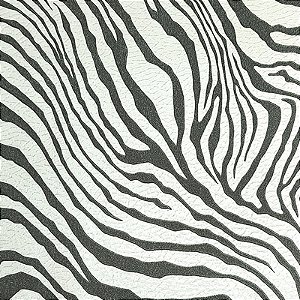 Papel de Parede Animal Print Preto e Pérola Com Brilho - Coleção Adi Tare 2 | Kantai