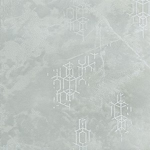 Papel de Parede Geométrico Grade Cinza Detalhes em Brilho Glitter - Coleção Adi Tare 2 | Kantai