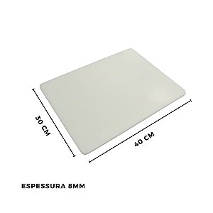 Tábua Placa de corte em Polietileno lisa (30x40 cm)