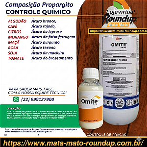 Acaricida Omite 720 Fracionado 100 ml - Composição Propargito