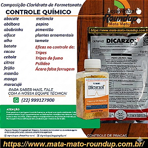 Acaricida Dicarzol 500 Fracionado 100 gr Composição Cloridrato de Formetanato