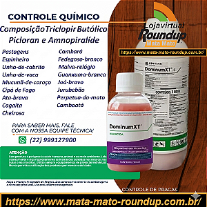 Herbicida Dominum xt Fracionado 100 ml - Composição Picloram, Aminopiralide e Triclopir