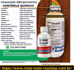 Inseticida de contato Imunit Fracionado 100 ml - Composição Alfa-cipermetrina/Teflubenzurom