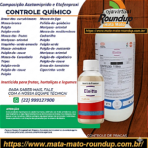 Inseticida Eleitto Fracionado 100 ml - Composição Acetamiprido e Etofenproxi