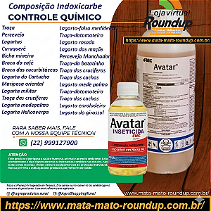 Inseticida de contato Avatar Fracionado 1 Litro - Composição Indoxicarbe