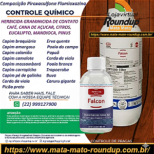 Herbicida Falcon Fracionado 100 ml - Composição Flumioxazina