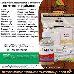 Inseticida Multicultura Sperto Fracionado 100 gr - Composição Acetamiprido e Bifentrina