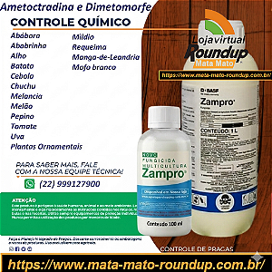Fungicida de contato Zampro Fracionado 100 ml - Composição Ametoctradina e Dimetomorfe