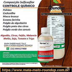 Inseticida Verter Fracionado 100 ml - Composição Sulfoxaflor