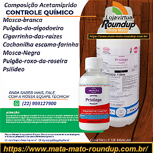 Inseticida Privilege Fracionado 100 ml - Composição Acetamiprido
