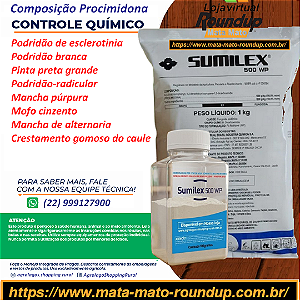 Fungicida Sumilex 500 WP Fracionado 100 gr - Composição Procimidona