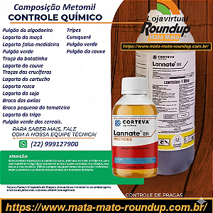 Inseticida Lannate BR Fracionado 100 ml - Composição Metomil