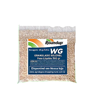 Herbicida Roundup WG720 Fracionado 100 gr - Glifosato 72% - Mata Mato Granulado
