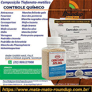Fungicida Cercobin 875 WG Fracionado 100 gr - Composição tiofanato-Metilico