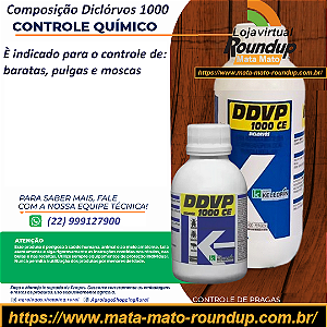 Inseticida DDVP 1000 Fracionado 100 ml - Composição Diclórvos 1000