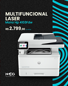 Impressora Multifuncional HP LaserJet Pro MFP 4103fdw