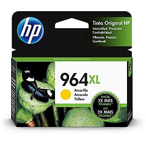 Cartucho de Tinta HP Original 3JA56AL 964XL Amarelo