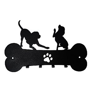Porta Chaves De Parede Pet Cachorro Pata Cortado Laser Dog