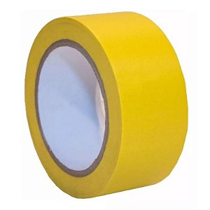 Fita Adesiva Demarcação Solo 48mm x 30m Amarela -  01 Rolo