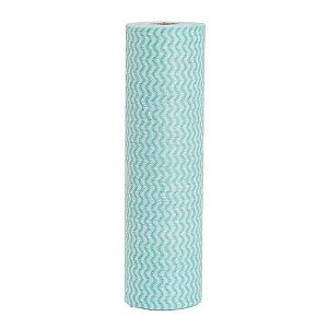 Kit 02un Pano Limpeza Multiuso Rolo Verde 28 cm X 25 m com 50 panos cada rolo