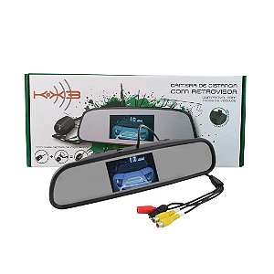 Retrovisor Camera de Ré LCD 2x1 kX3 Camera No Retrovisor