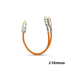 CABO RCA Y 2 FÊMEAS LARANJA PROFISSIONAL KX3