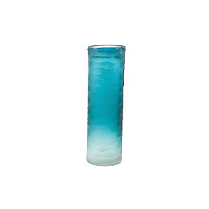 Vaso Vidro Decorativo Verde Degradê Grande