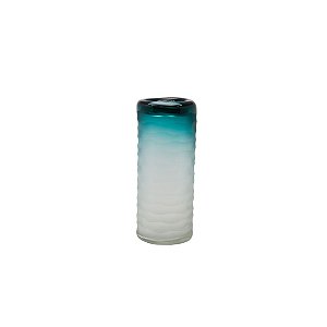 Vaso Vidro Decorativo Verde Degradê Médio