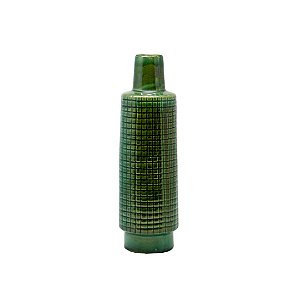 Vaso Decorativo Cerâmica Verde Esmeralda Pequeno